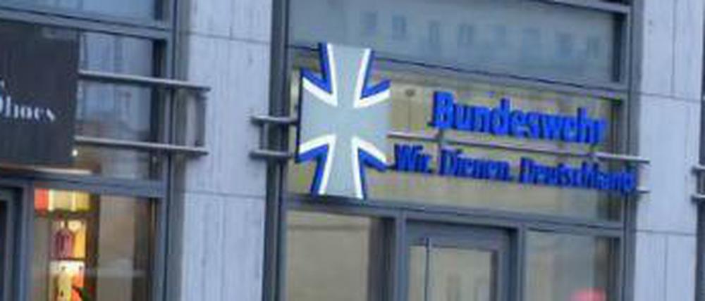 Der Bundeswehr-Showroom in der Georgenstraße.