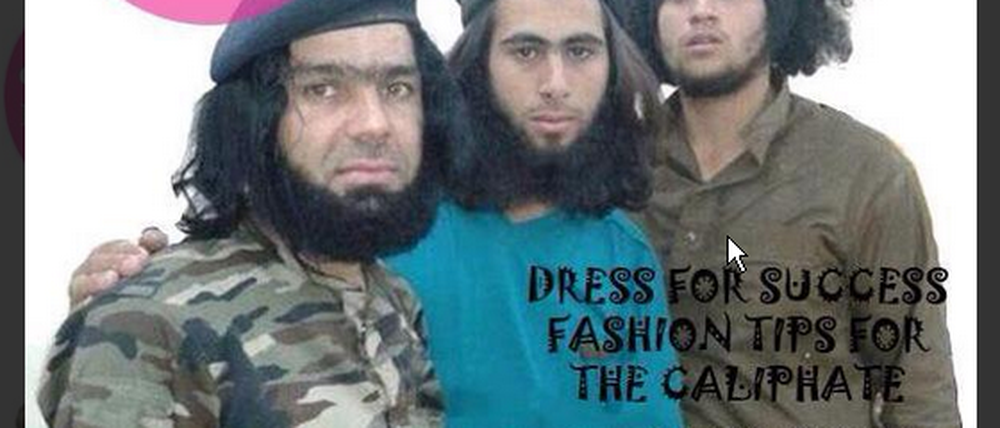 „Fashion-Tipps für das Kalifat“ - Das Cover der Satire-"Jihad Vogue".