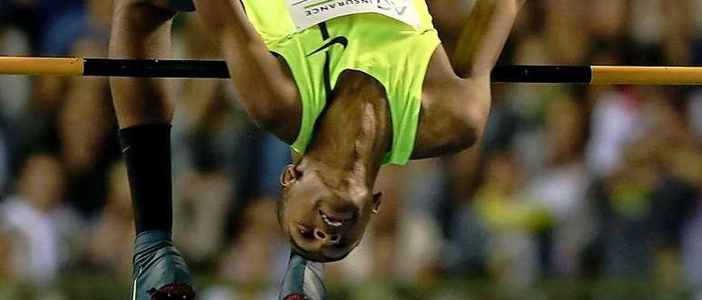 Viel Platz nach unten: Mittelfristig scheint für Mutaz Essa Barshim selbst die Hochsprung-Schallmauer von zweieinhalb Metern nicht außer Reichweite.
