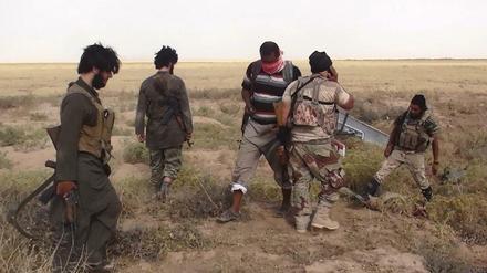 Kämpfer der terroristischen IS-Miliz im Irak.