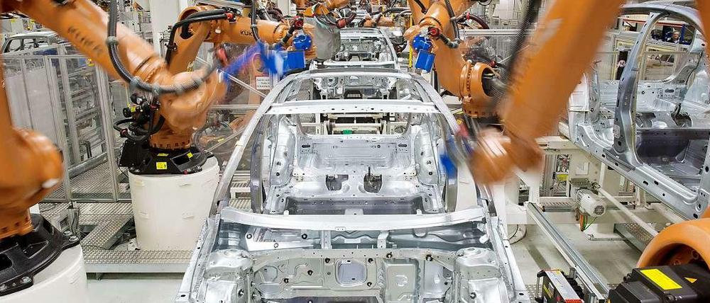 Roboter im Einsatz. Die Konjunktur läuft nicht so gut wie eigentlich erwartet.