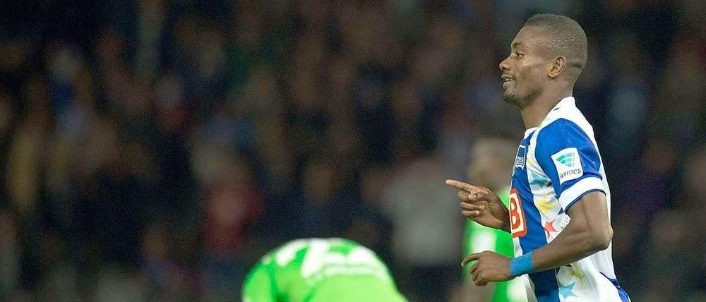 Startelfpremiere, Torpremiere: Neuzugang Salomon Kalou wird zum Matchwinner für Hertha BSC.