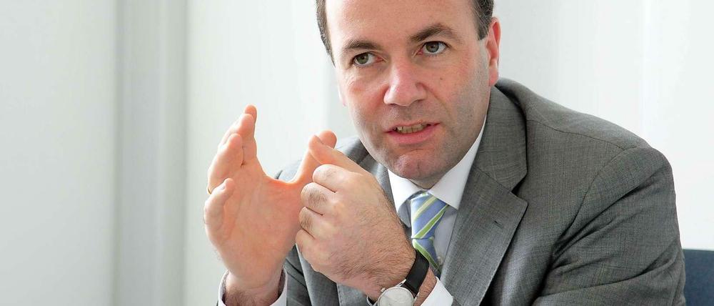 Der neue Fraktionschef der konservativen EVP-Fraktion im Europaparlament, Manfred Weber (CSU).