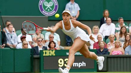 Return mit Schwächen. Sabine Lisicki fühlt sich in Wimbledon wohl, gut spielte sie in ihrem Auftaktmatch aber nicht. 