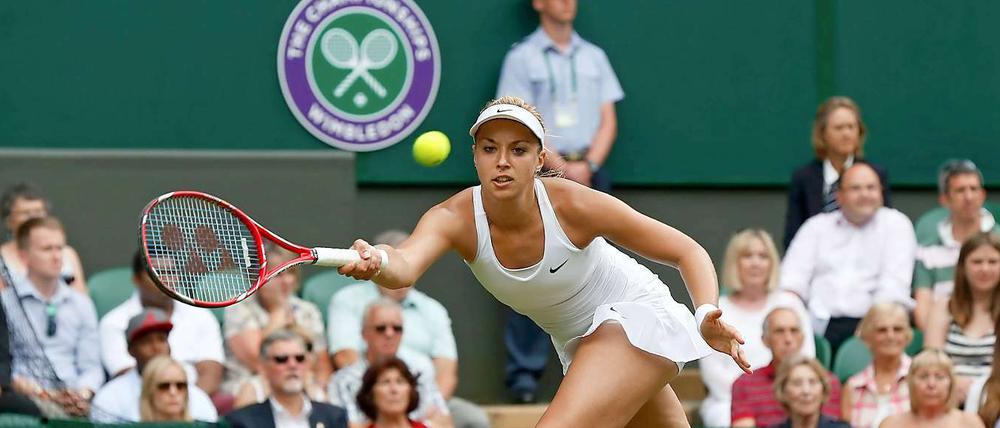 Return mit Schwächen. Sabine Lisicki fühlt sich in Wimbledon wohl, gut spielte sie in ihrem Auftaktmatch aber nicht.