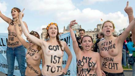 Femen-Protestaktion in Berlin