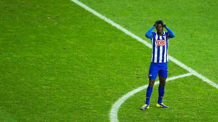 Zum Haareraufen. Adrian Ramos hatte auch gegen Wolfsburg seine Chancen, traf diesmal aber nicht.