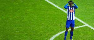 Zum Haareraufen. Adrian Ramos hatte auch gegen Wolfsburg seine Chancen, traf diesmal aber nicht.