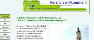 Homepage des Vereins: "Lebensorientierung und Lebenshilfe".