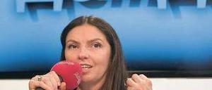 Will weiter senden: Der Sender Doschd mit Direktorin Natalya Sindeyeva. Foto: Imago