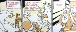 Europäischer Humanist: Erasmus diskutiert seine Ideen mit einem Seehund.