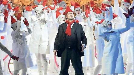Andreas Jäpel (Peer Gynt) und Matthias Bleidorn (Trollkönig, oben)