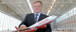 Die Zukunft von Air Berlin liegt in seiner Hand: Hartmut Mehdorn.