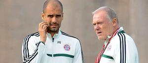 Was trinkst du in Sinsheim, Hermann? Nach jedem Bayern-Sieg gönnt sich Gerland (r.) einen Whiskey-Cola. 