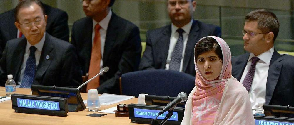 Malala Yousafzai im vergangenen Juli bei ihrer Rede vor den Vereinten Nationen.