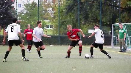 Der SV Berliner Brauereien, hier im Kreisliga-Duell mit dem FC Grunewald.