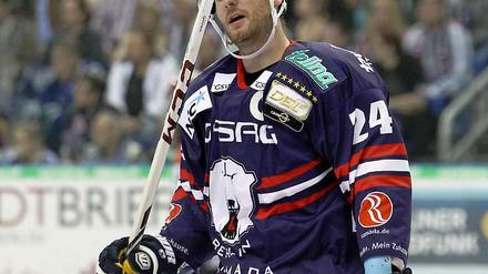 Eisbären-Kapitän André Rankel vergab in Mannheim einen Penalty.