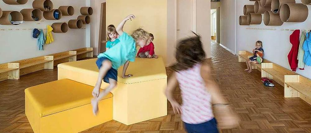 "Bei uns darf über die Tische gelaufen werden", sagt Monika Schieferdecker, Kita-Leiterin.