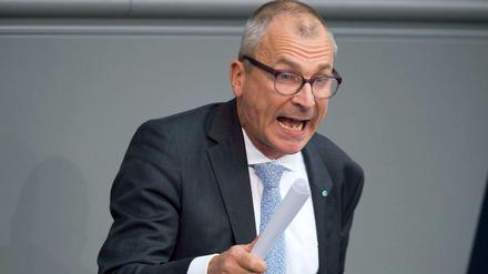 Volker Beck, parlamentarische Geschäftsführer der Fraktion, unter Druck. 