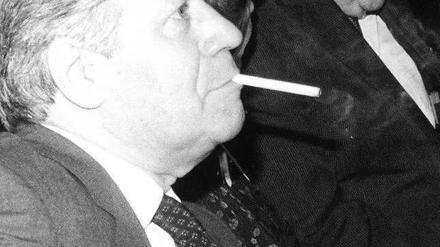 Aggressiv. Helmut Schmidt und Franz Josef Strauß im Jahr 1980.