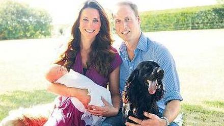 Der Hund muss mit. Das ist auch bei Kate und William nicht anders.