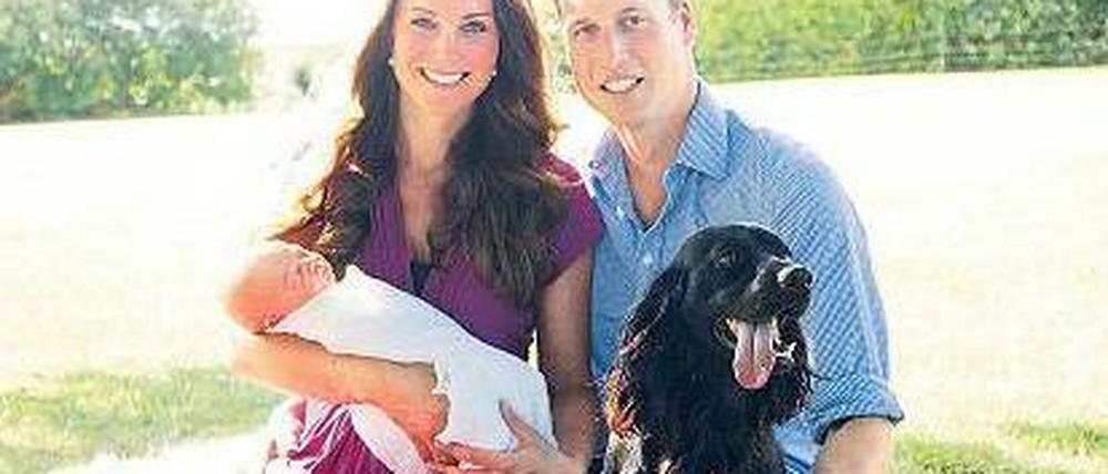 Der Hund muss mit. Das ist auch bei Kate und William nicht anders.