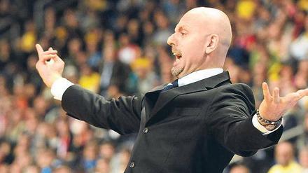 Dirigent mit vielen Gefühlen. Sasa Obradovic will sich in der kommenden Saison besser unter Kontrolle haben.