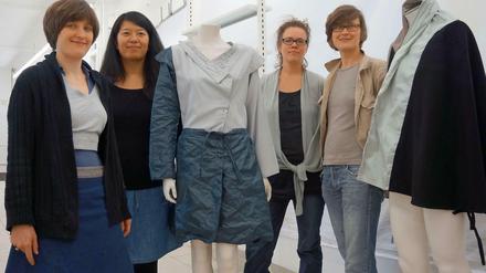 Designerinnen in der Drogerie. Linn Annen, Chardia Budiman, Inge Borg Ohly und Conny Kraus (von links nach rechts) beleben den ehemaligen Schlecker-Markt.