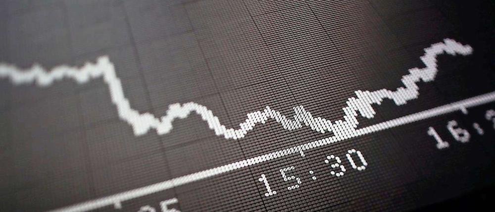 Fallstudie. Nach einem schwachen Freitagshandel fiel der Dax auch am Montag weiter - um 3,2 Prozent auf 6419 Punkte.