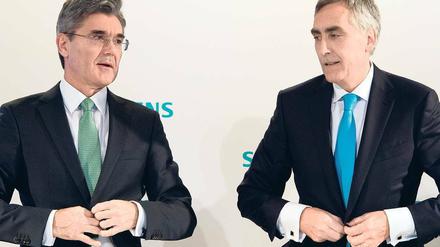 Der Alte und der Neue? Finanzvorstand Joe Kaeser (links) könnte Peter Löscher an der Spitze ablösen.
