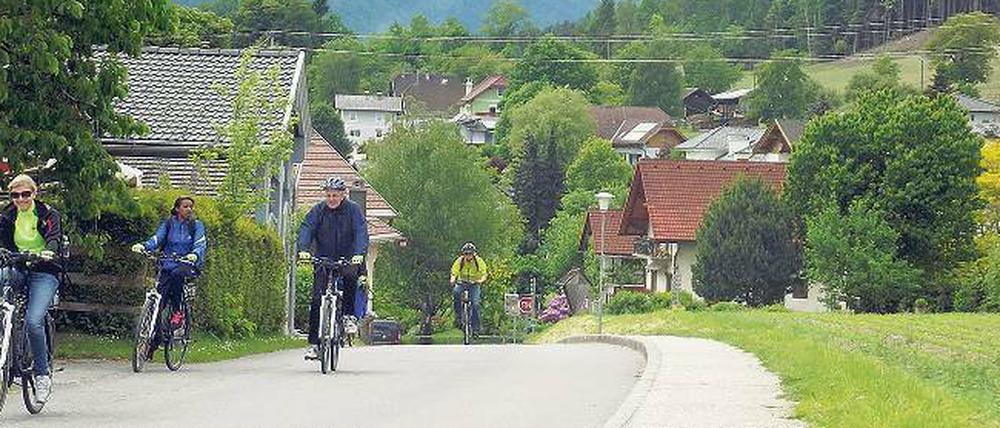 Den Großglockner im Rücken statt vor der Nase, da kommt man gut voran. Noch dazu auf einem Elektrorad.
