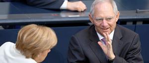 Auf Konfrontationskurs? Angela Merkel und Wolfgang Schäuble.