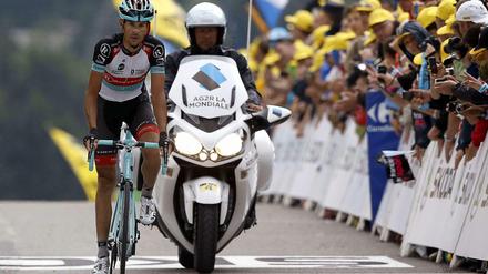 Andreas Klöden wurde auf der 19. Etappe Zweiter hinter dem Portuguiesen Rui Costa.