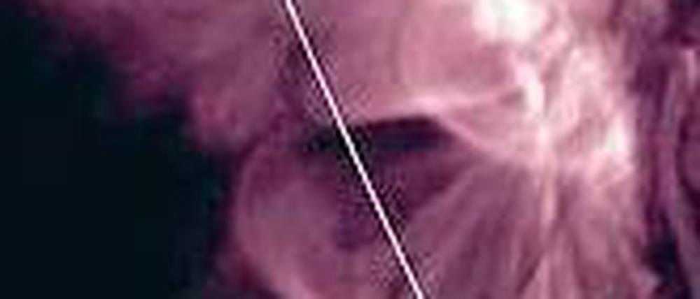 Die Wege der geladenen Partikel des Sonnenplasmas.