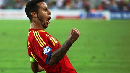 Thiago Alcantara gewann mit der spanischen U21 den EM-Titel. 
