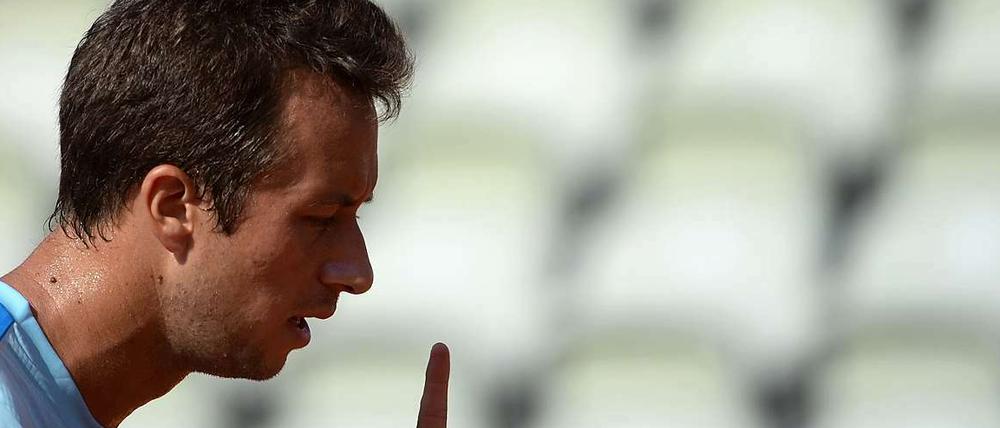Ich bleibe. Philipp Kohlschreiber erreicht als einziger deutscher Spieler in Stuttgart das Halbfinale.