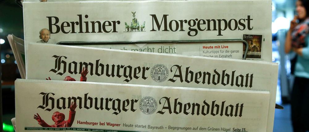 Die "Berliner Morgenpost" und das "Hamburger Abendblatt" gehören künftig zur Funke Mediengruppe.
