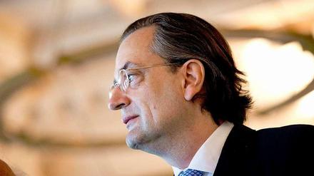 Der frühere Vorstandschef der HSH Nordbank, Dirk Jens Nonnenmacher, vor Gericht.