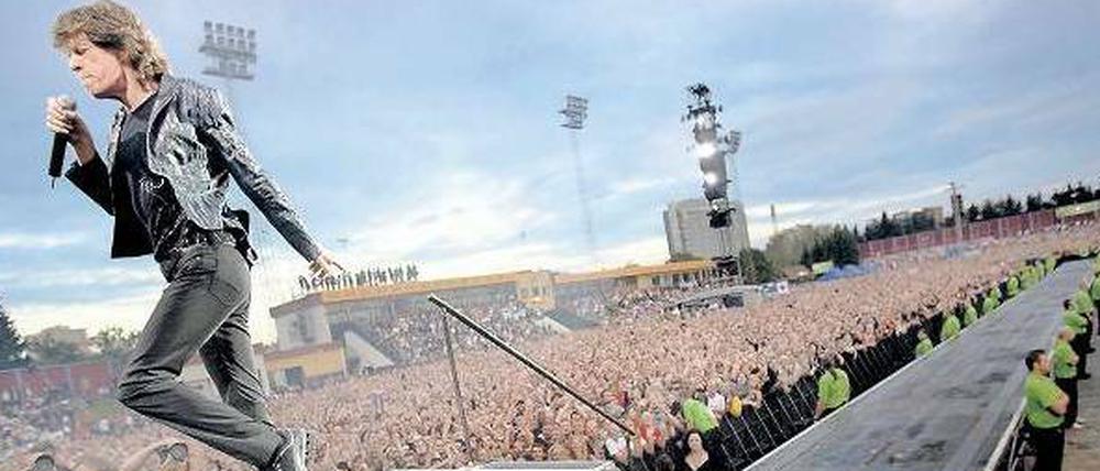 Ledermann für jedermann. Jagger 2007 bei einem Konzert in Oslo.