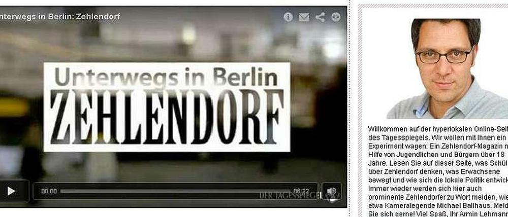 Wir freuen uns über Anregungen und Kritik zum Zehlendorf Blog unter der Email-Adresse zehlendorf@tagesspiegel.de sowie natürlich wie immer über Leserkommentare im Kommentarbereich unter jedem einzelnen Text.