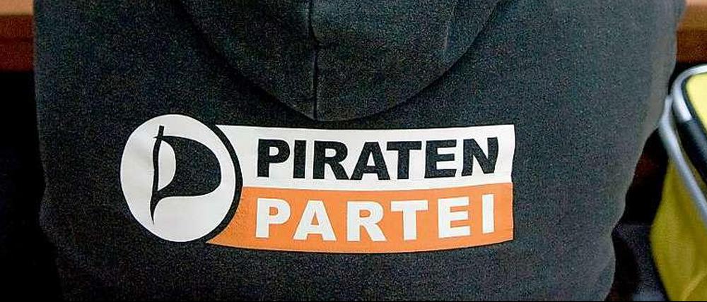 Alle Mann an Bord? Ein Mitglied im Pulli mit Parteilogo.