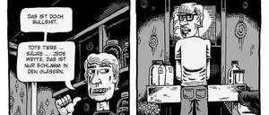Außenseiter und Cliquenclown: Eine Seite aus dem Buch.