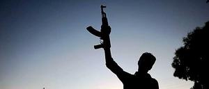 Ein syrischer Rebell in Aleppo.