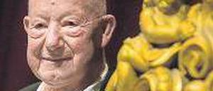 Ausgezeichnet. Jürgen Holtz am Sonntagmittag im Haus der Berliner Festspiele.