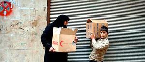 Der Bevölkerung in Syrien (hier in Aleppo) fehlt es an allem, Hilfsorganisationen schlagen Alarm.