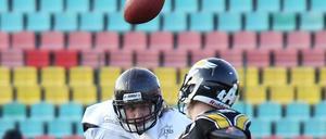 Auf Kollisionskurs. Adler und Rebels lieferten sich ein enges Match. 