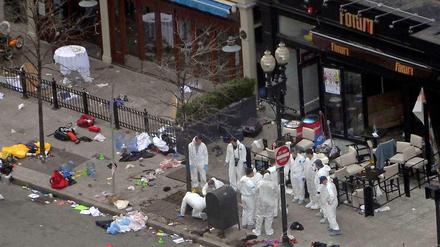Einer der beiden Orte in Boston, an dem die Bomben explodierten.