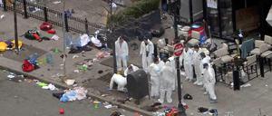 Einer der beiden Orte in Boston, an dem die Bomben explodierten.