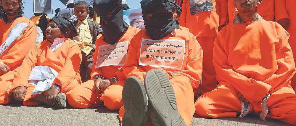 Solidarität. Demonstranten im Jemen fordern die Freilassung von Landsleuten aus Guantanamo.