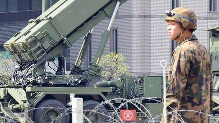 Japan hat Abwehrraketen in Stellung gebracht.